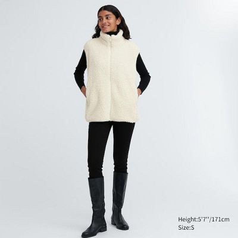 Chaleco Uniqlo Light Pile-Lined Mujer Marrones | 856790_PE