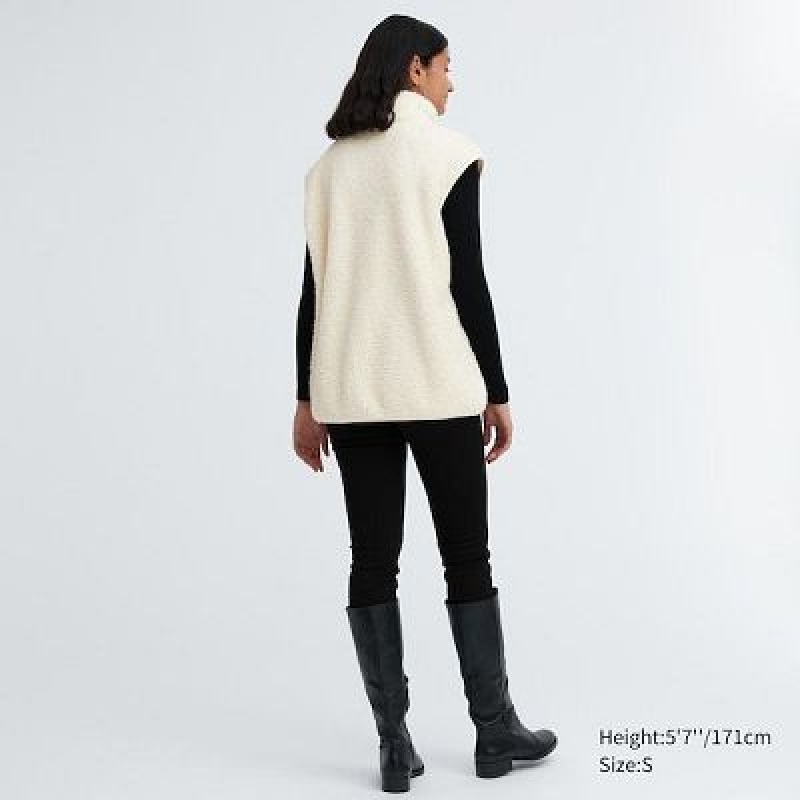 Chaleco Uniqlo Light Pile-Lined Mujer Marrones | 856790_PE