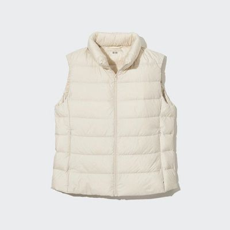 Chaleco de Plumas Uniqlo Ultra Light Mujer Blancas | 425930_PE