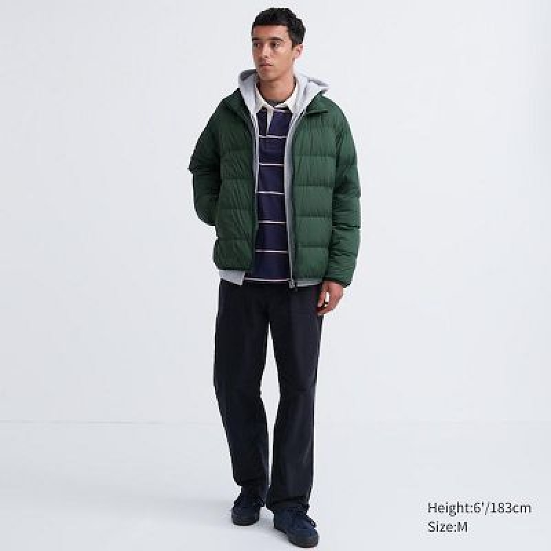 Chaquetas De Plumas Uniqlo Ultra Light Hombre Verde | 23897_PE