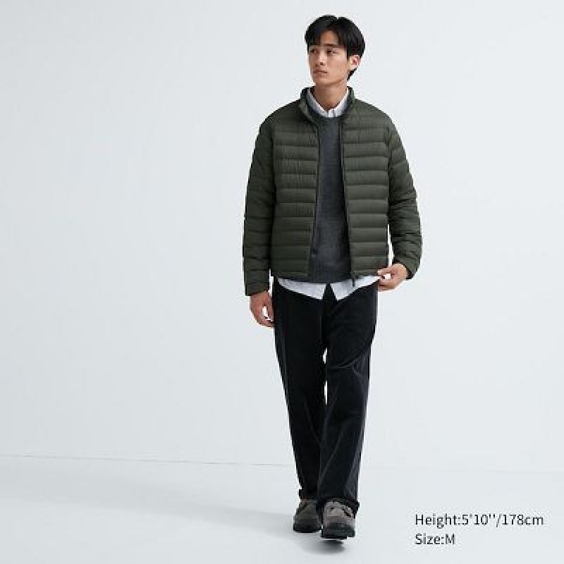 Chaquetas De Plumas Uniqlo Ultra Light Hombre Verde Oliva | 147309_PE