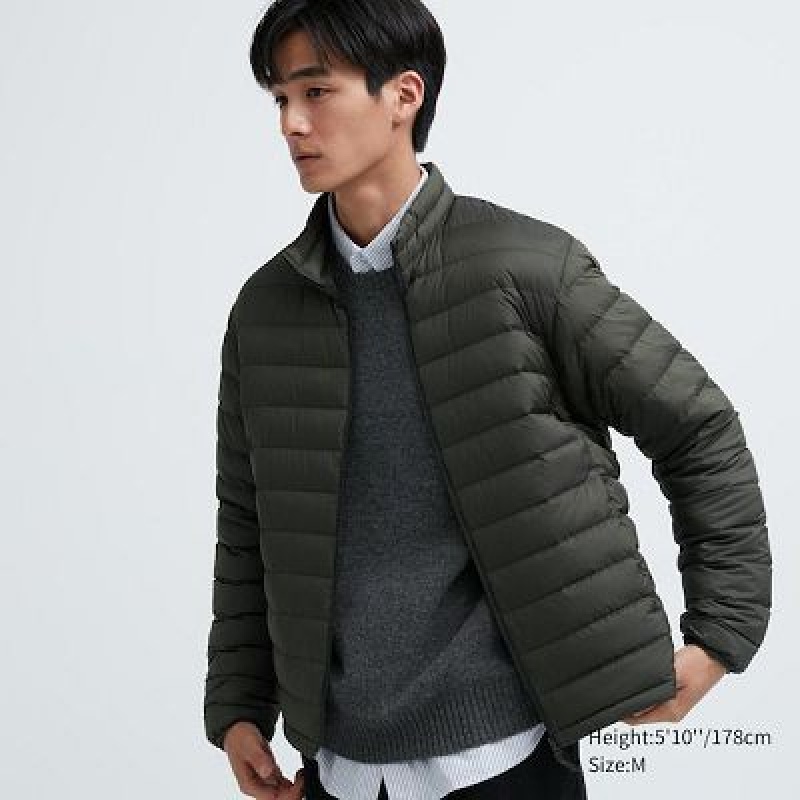 Chaquetas De Plumas Uniqlo Ultra Light Hombre Verde Oliva | 147309_PE