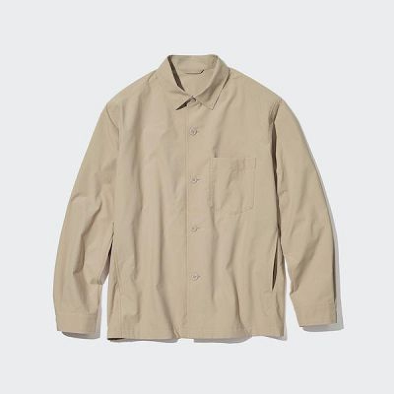 Chaquetas Uniqlo AirSense Hombre Beige | 243876_PE