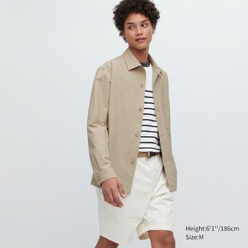 Chaquetas Uniqlo AirSense Hombre Beige | 243876_PE