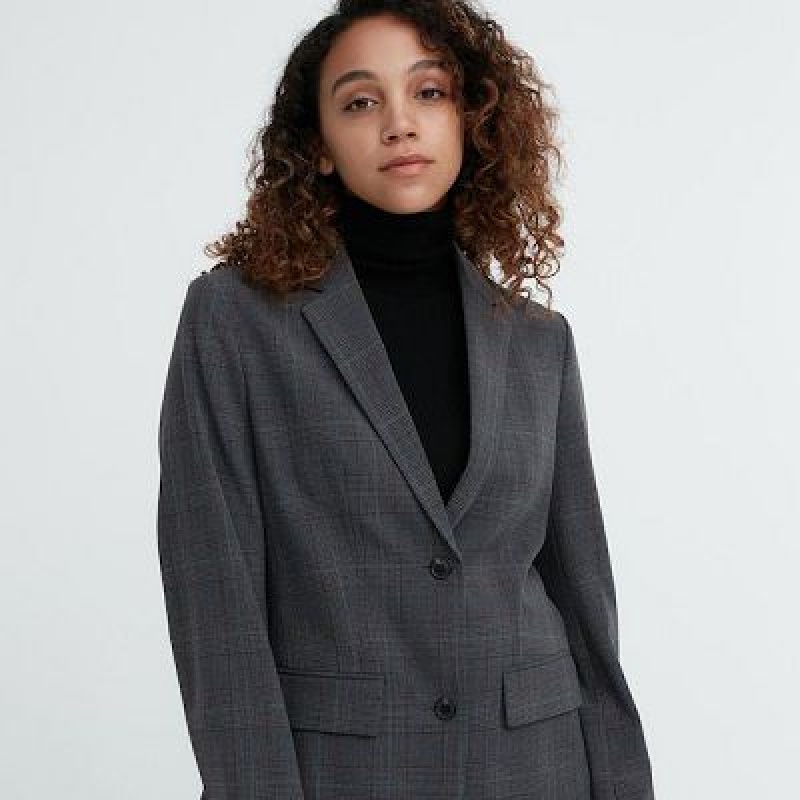 Chaquetas Uniqlo Tailored Mujer Gris | 295431_PE