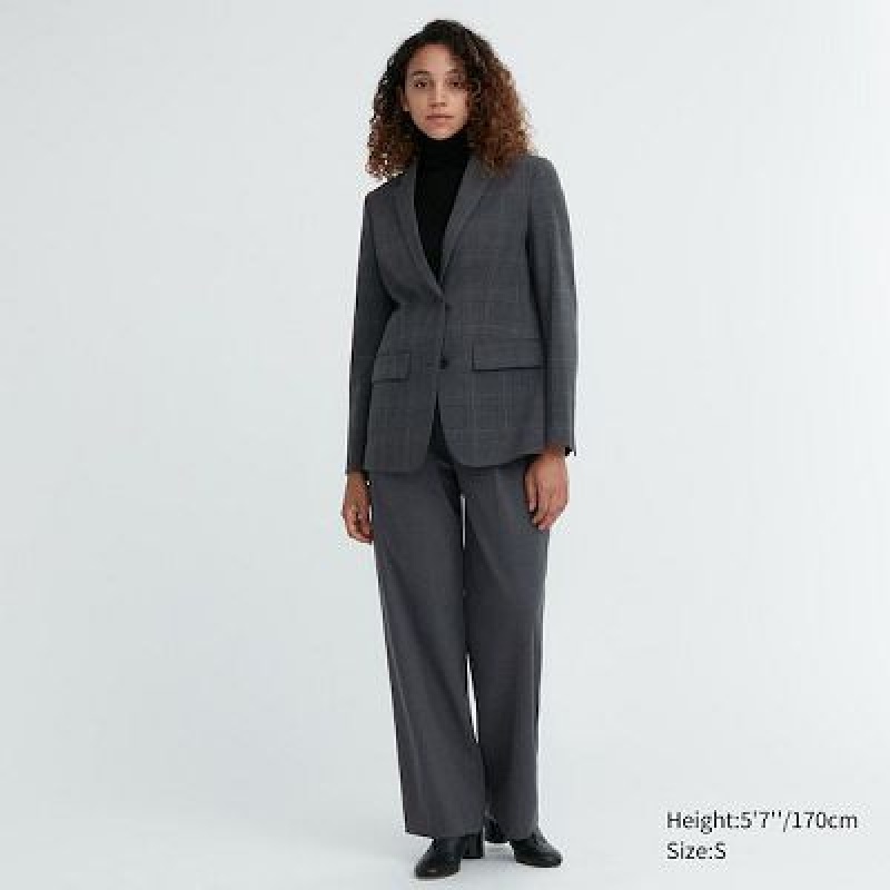 Chaquetas Uniqlo Tailored Mujer Gris | 807549_PE