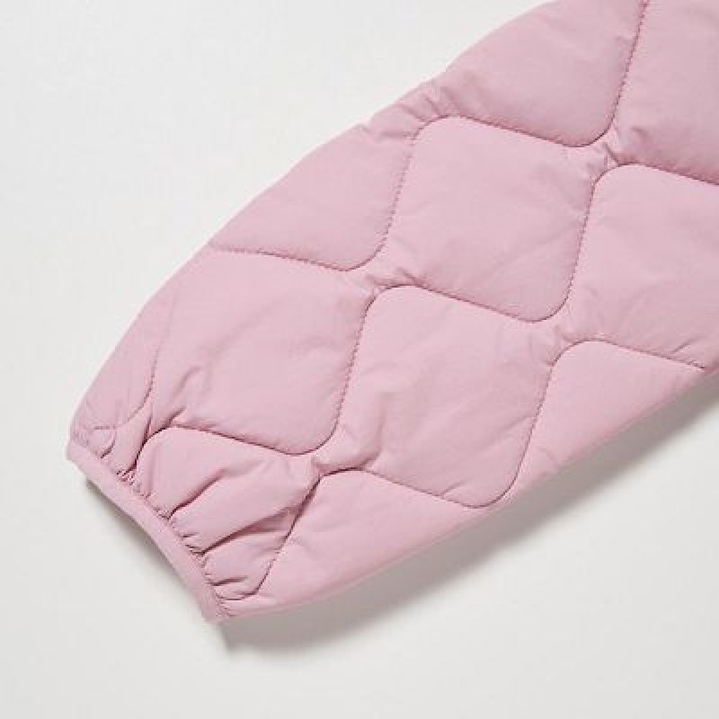 Cárdigan Uniqlo PUFFTECH Washable (Warm Acolchado) Niños Blancas | 138246_PE