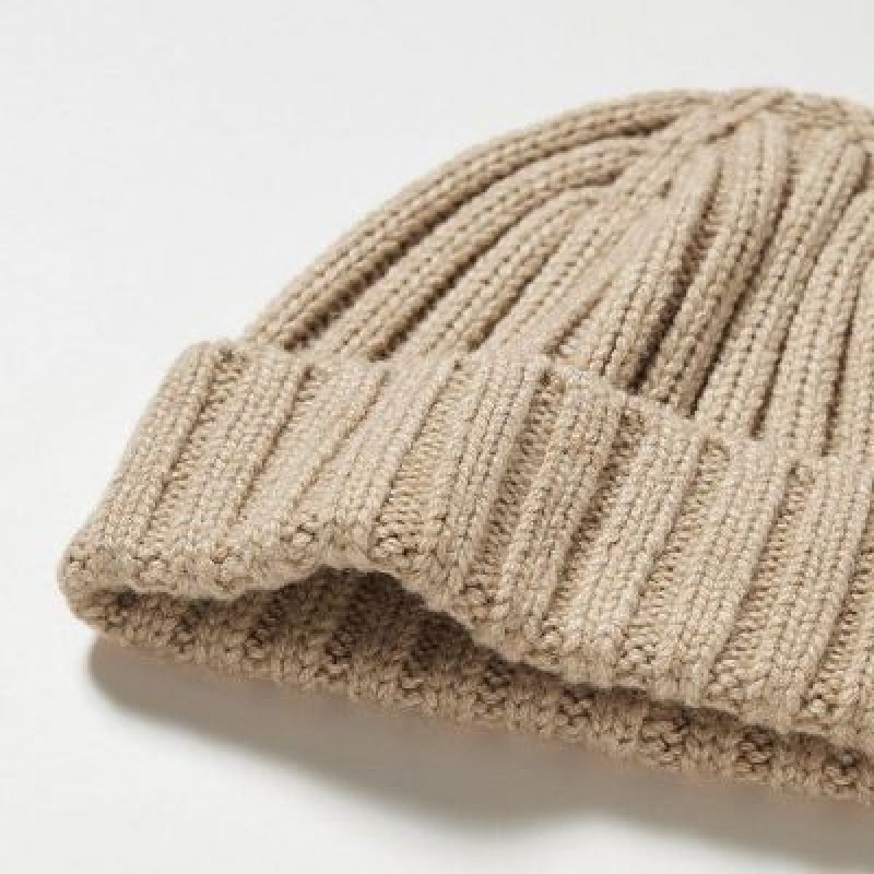 Gorras Uniqlo HEATTECH De Punto Niños Beige | 593862_PE