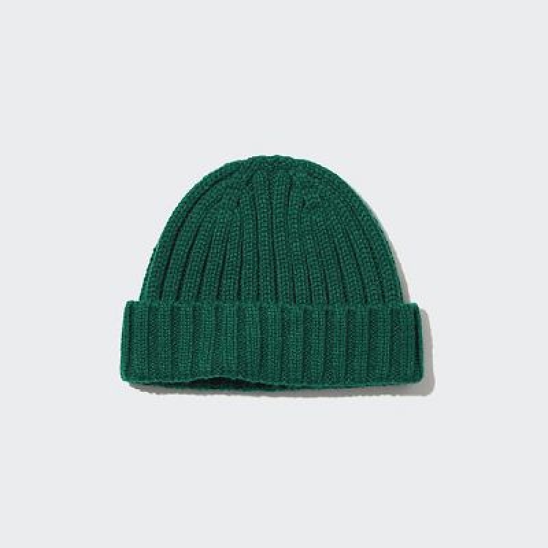 Gorras Uniqlo HEATTECH De Punto Niños Verde | 847612_PE