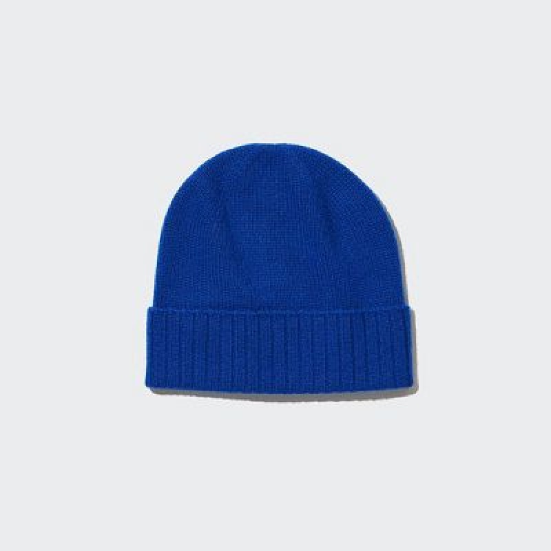 Gorros Uniqlo Cashmere De Punto Mujer Azules | 301592_PE