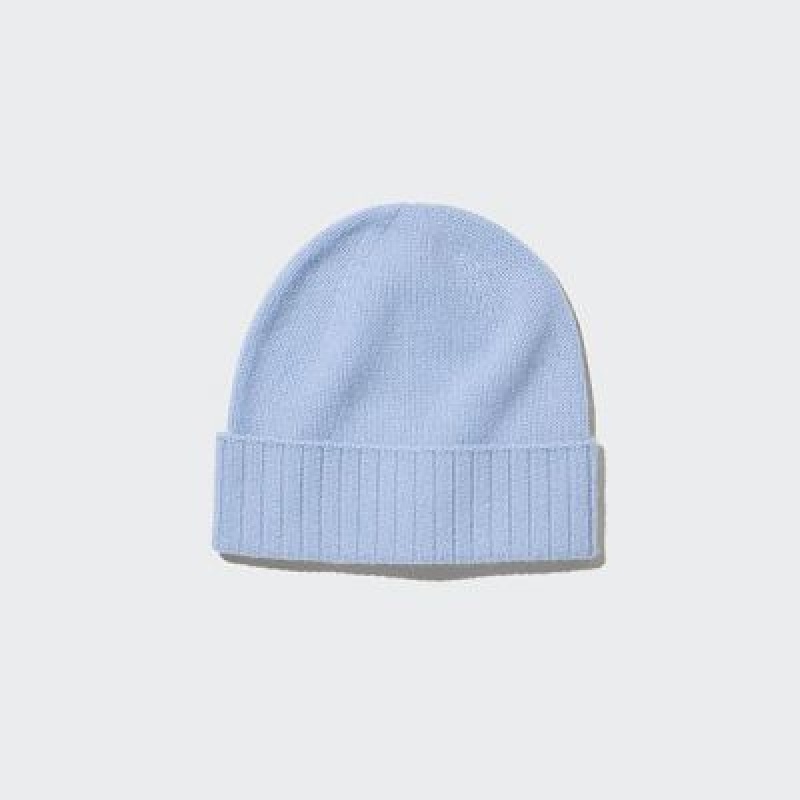 Gorros Uniqlo Cashmere De Punto Mujer Azules | 360547_PE