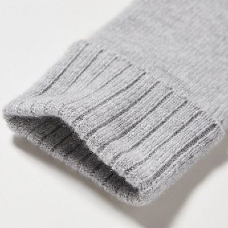 Guantes Uniqlo Cashmere De Punto Mujer Azules | 698501_PE