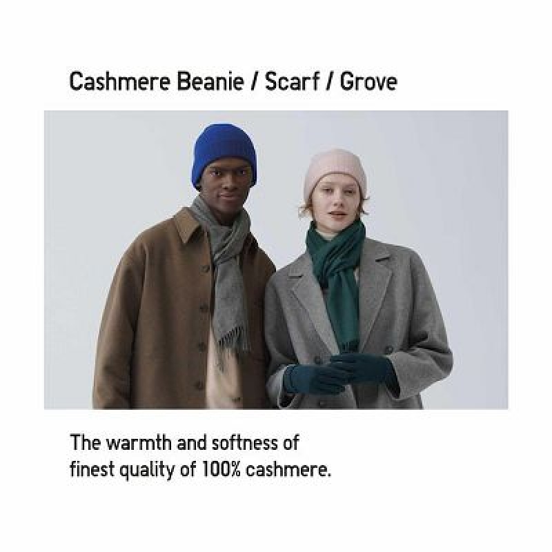 Guantes Uniqlo Cashmere De Punto Mujer Blancas | 650784_PE