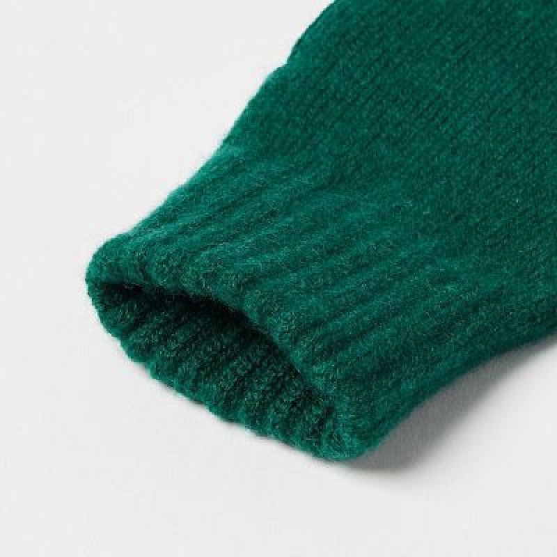 Guantes Uniqlo HEATTECH De Punto Niños Verde | 821903_PE