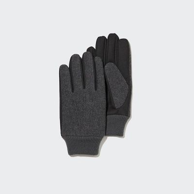 Guantes Uniqlo HEATTECH Lined Faux Lana Mujer Gris | 390467_PE