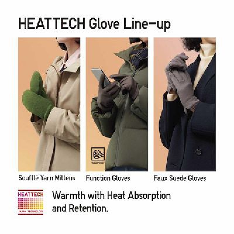 Guantes Uniqlo HEATTECH Lined Function Mujer Gris | 372951_PE