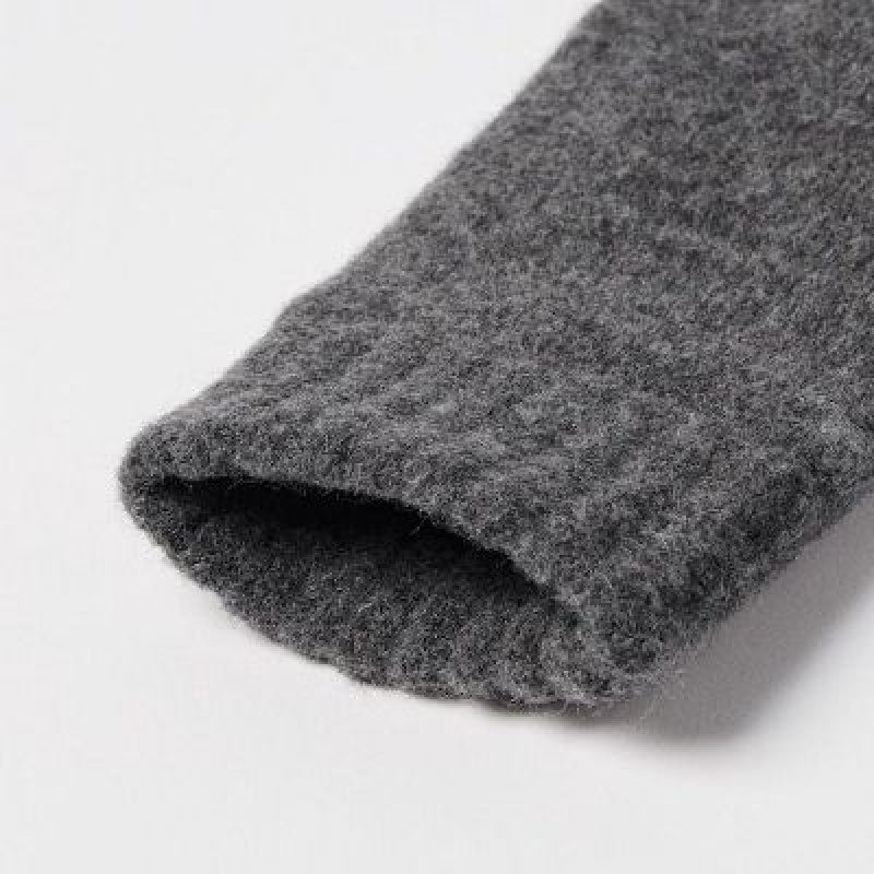 Guantes Uniqlo HEATTECH Lining Souffle Yarn Mittens Mujer Gris | 427306_PE