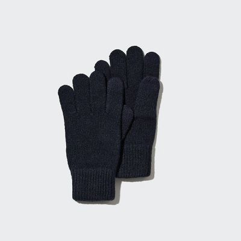 Guantes Uniqlo HEATTECH Mujer Azul Marino | 915876_PE