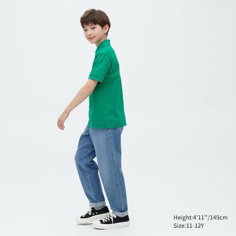 Jeans Uniqlo Denim Tapered Niños Azules | 675341_PE