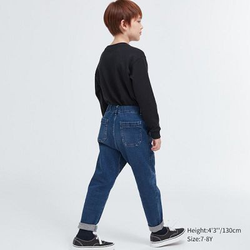 Jeans Uniqlo Denim Tapered Niños Azules | 675341_PE