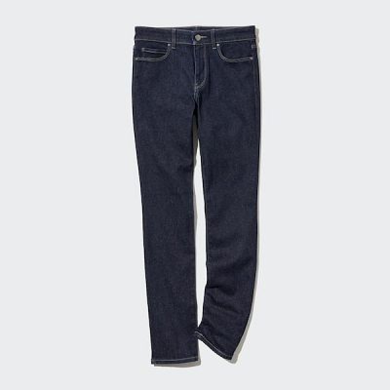 Jeans Uniqlo Ultra Stretch Mujer Azul Marino | 728140_PE