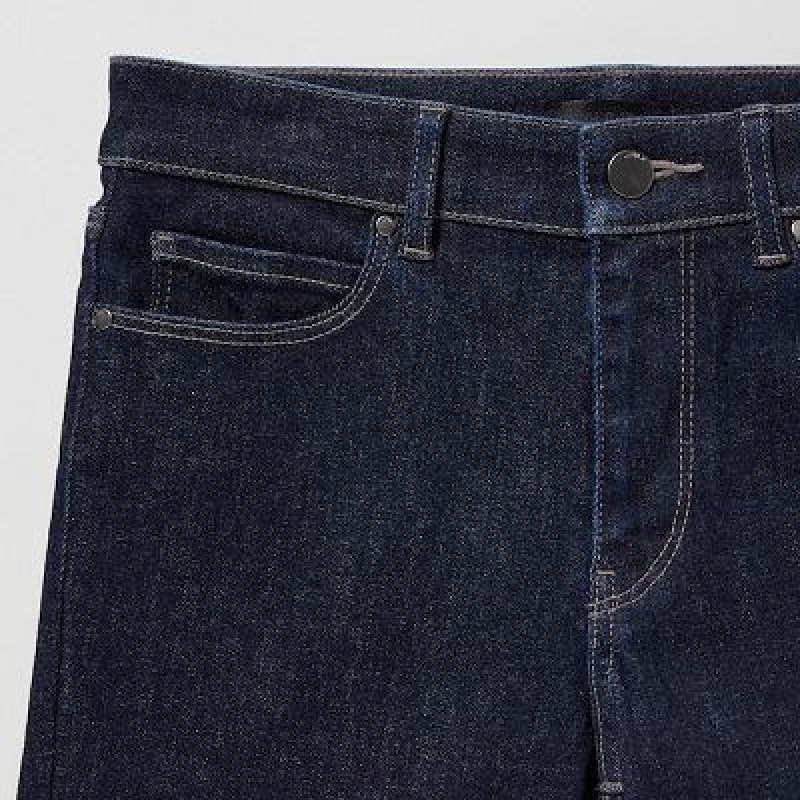 Jeans Uniqlo Ultra Stretch Mujer Azul Marino | 728140_PE