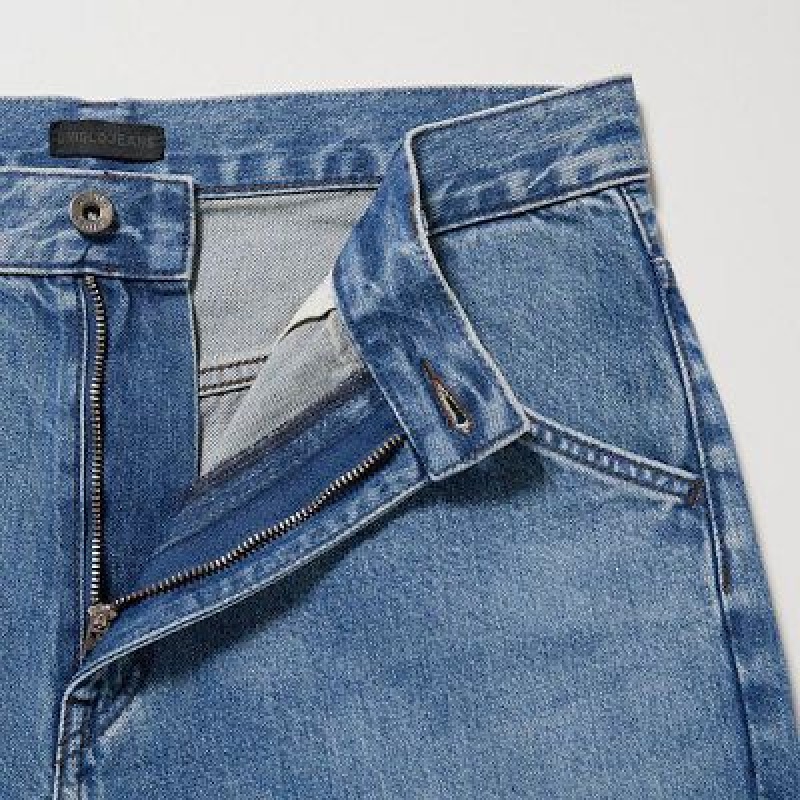 Jeans Uniqlo Wide-Fit Hombre Azules | 726103_PE