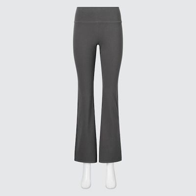 Leggins Uniqlo AIRism Soft Flare Mujer Gris | 971340_PE