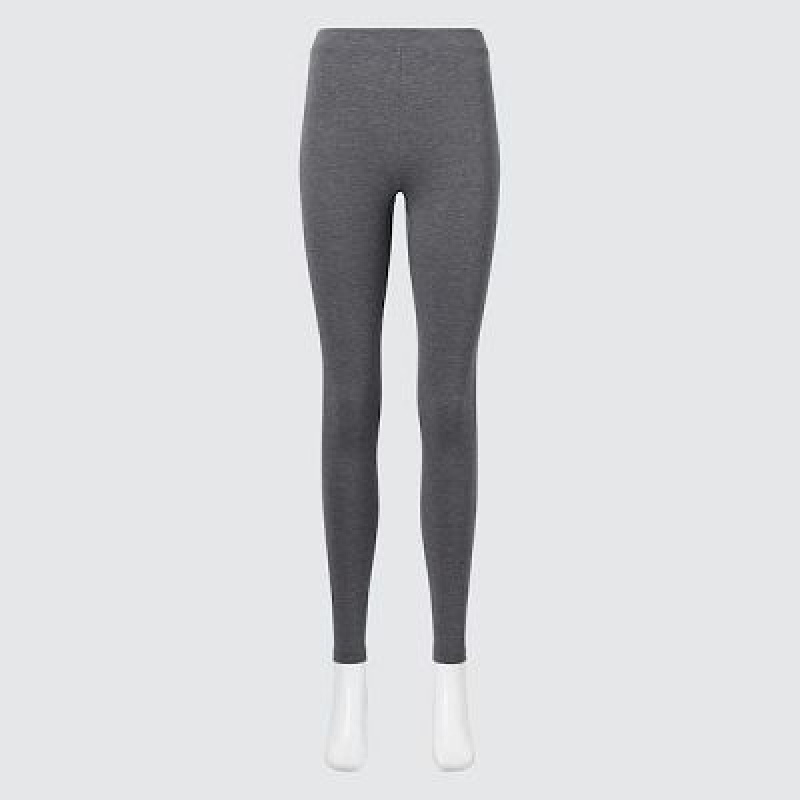 Leggins Uniqlo HEATTECH Cotton Mujer Gris | 981245_PE