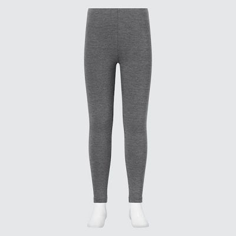 Leggins Uniqlo HEATTECH Cotton Niños Gris | 195048_PE