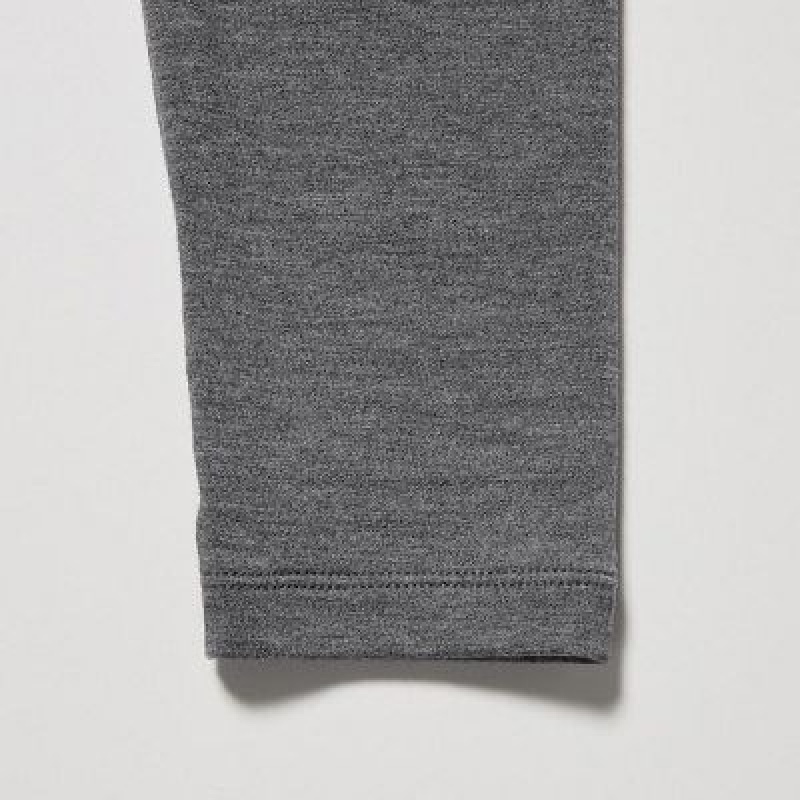 Leggins Uniqlo HEATTECH Cotton Niños Gris | 195048_PE