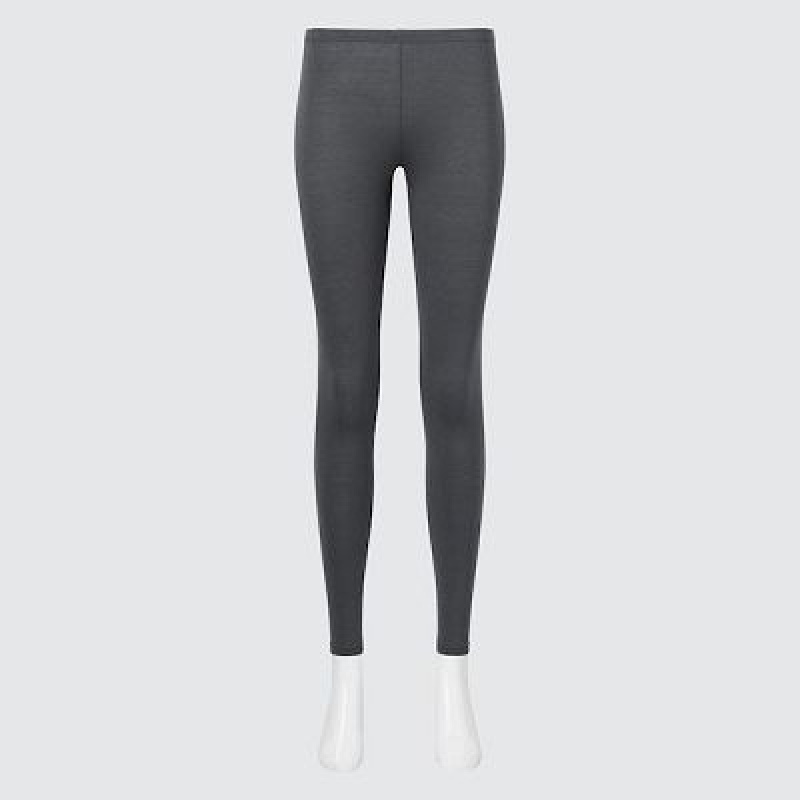 Leggins Uniqlo HEATTECH Mujer Gris | 385270_PE