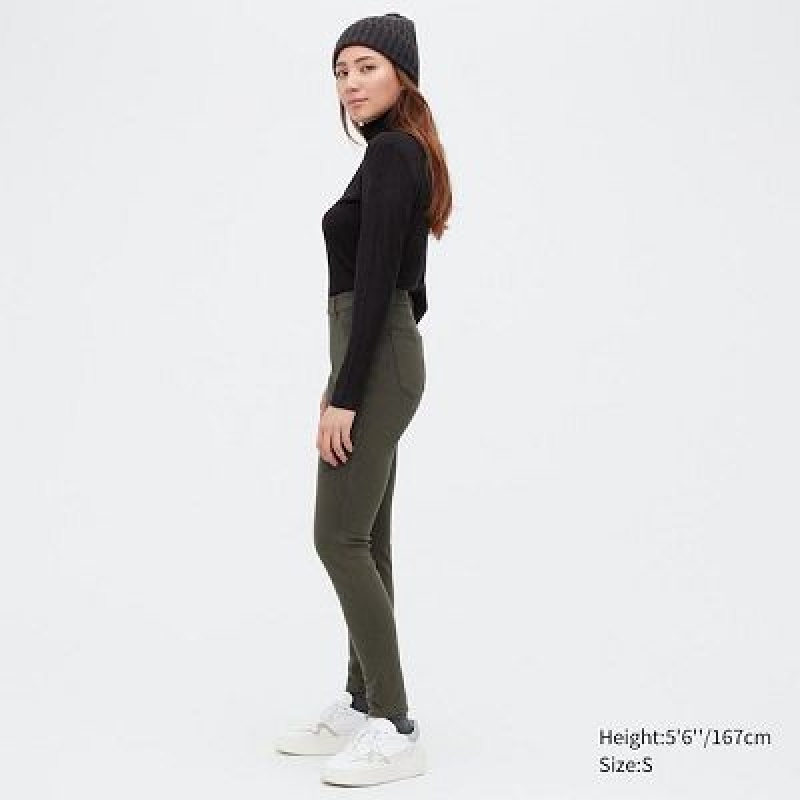 Leggins Uniqlo HEATTECH Ultra Stretch High-Rise Mujer Negras | 743861_PE