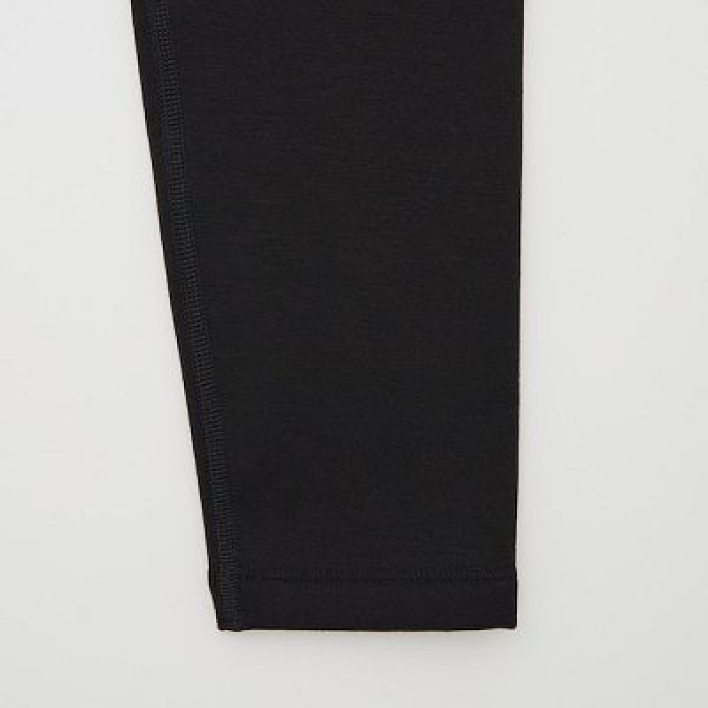 Leggins Uniqlo HEATTECH Ultra Warm Niños Negras | 104763_PE