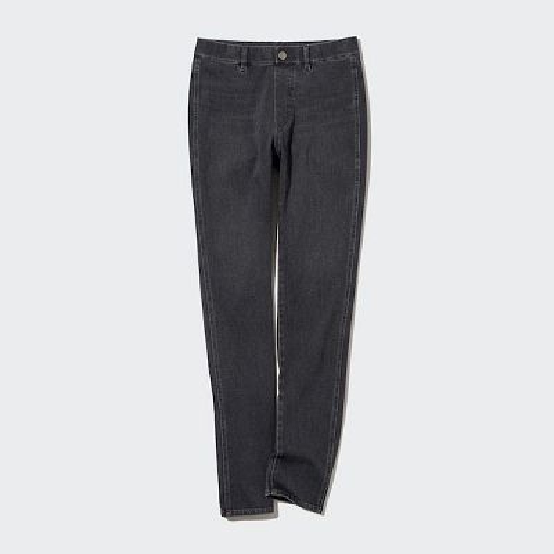 Leggins Uniqlo Ultra Stretch Denim Mujer Azul Marino | 718059_PE