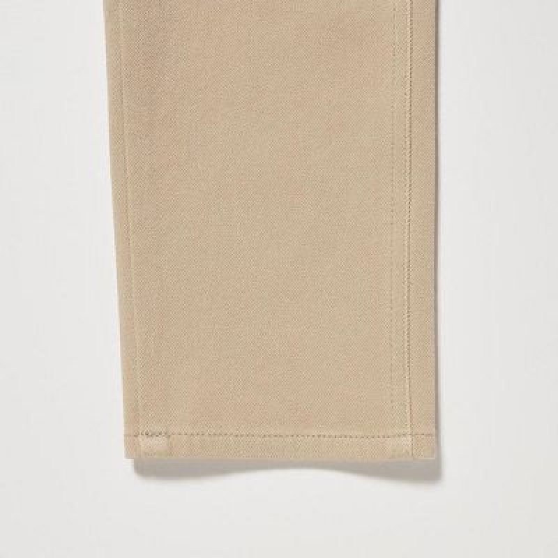 Leggins Uniqlo Ultra Stretch Mujer Beige | 284607_PE