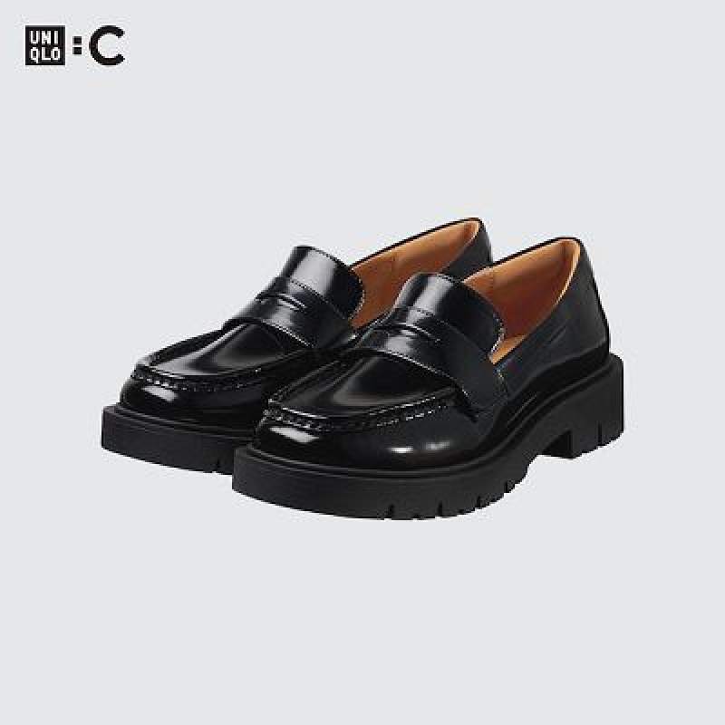 Mocasines Uniqlo Comfeel Touch Mujer Negras | 952360_PE