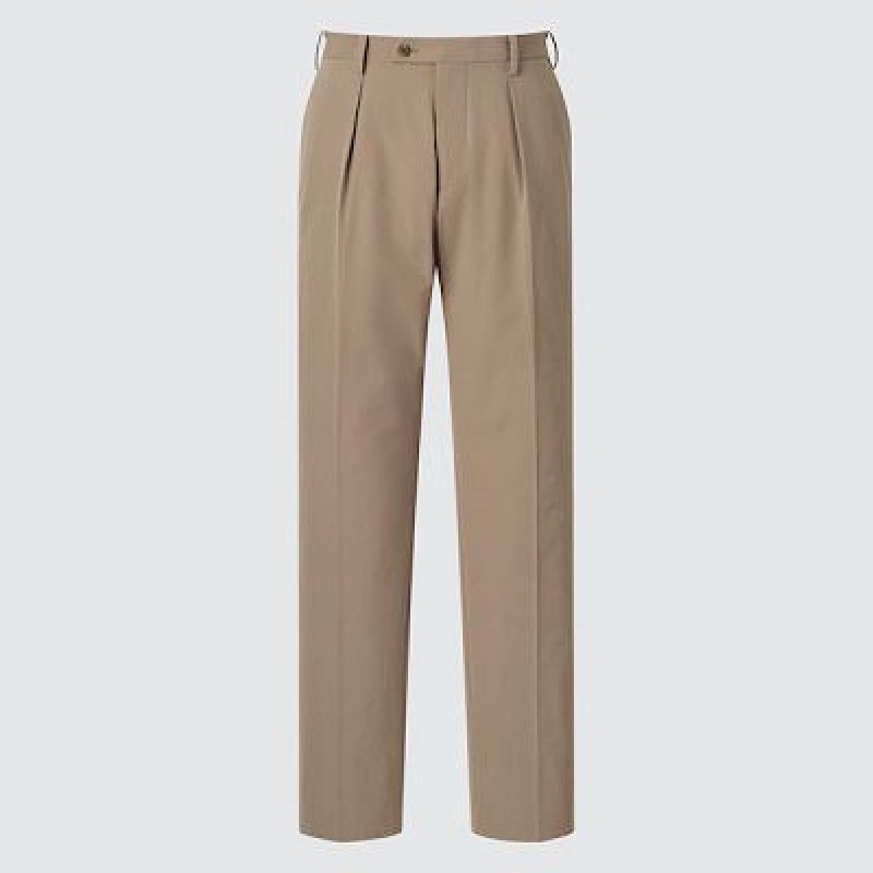 Pantalon Uniqlo AirSense Plisado Hombre Kaki | 613820_PE