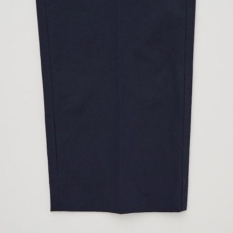 Pantalon Uniqlo AirSense Plisado Hombre Azul Marino | 938107_PE