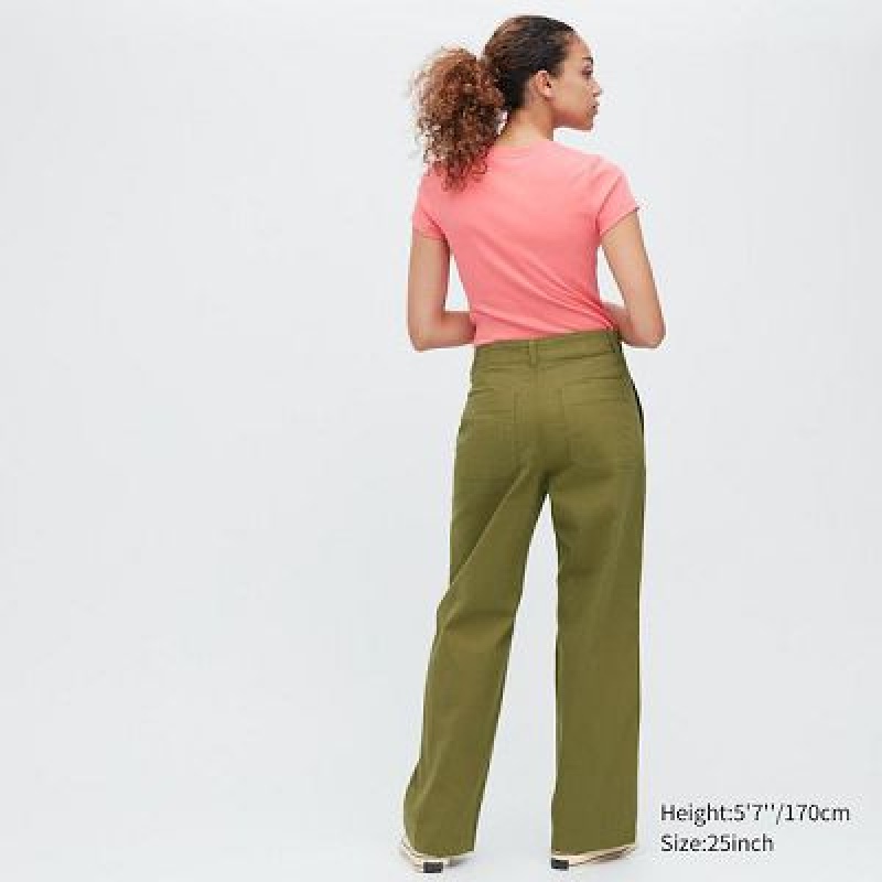 Pantalon Uniqlo Baker Mujer Blancas | 893542_PE