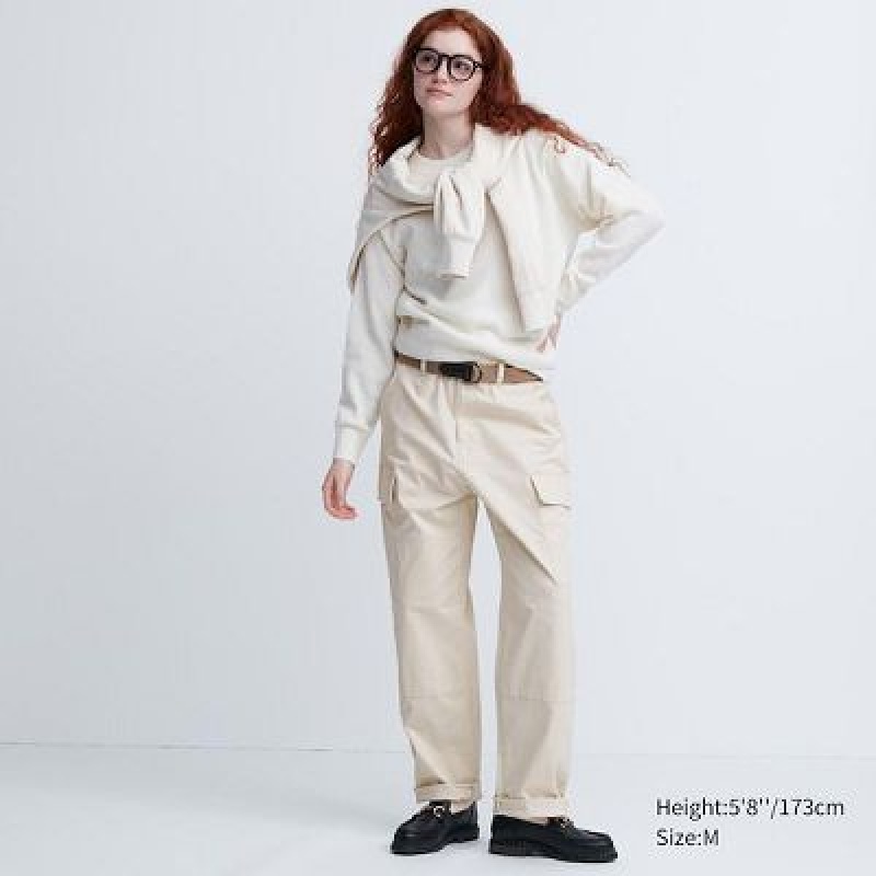 Pantalon Uniqlo Cargo Hombre Beige | 579401_PE