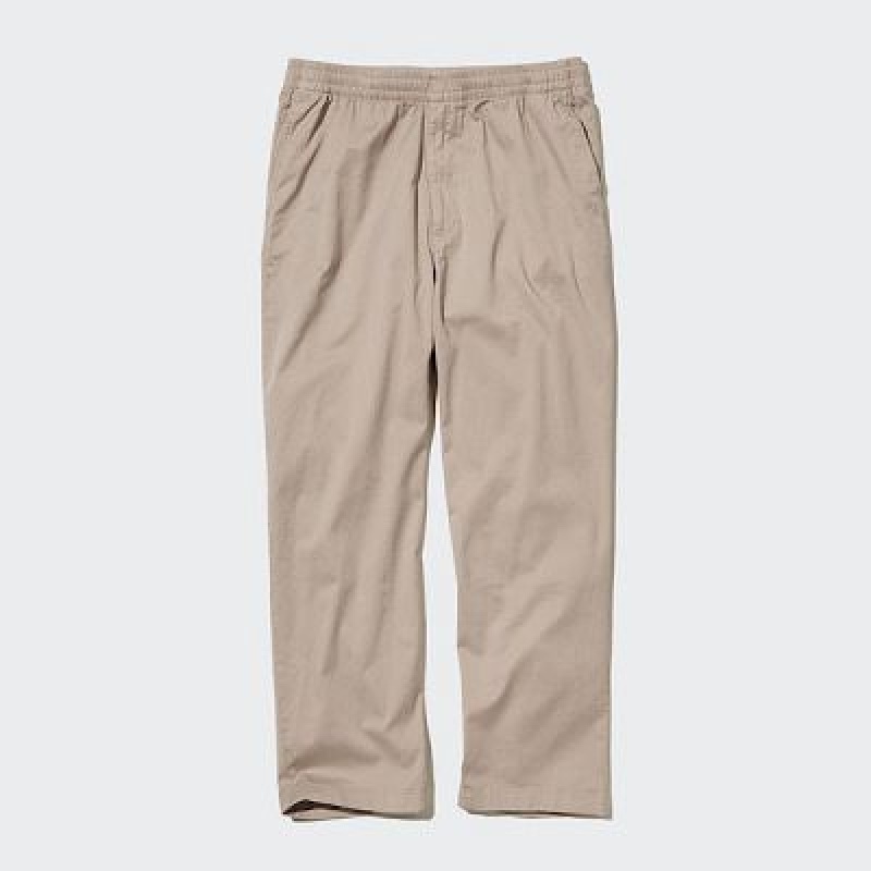 Pantalon Uniqlo Cotton Relaxed Ankle Hombre Azul Marino | 523617_PE