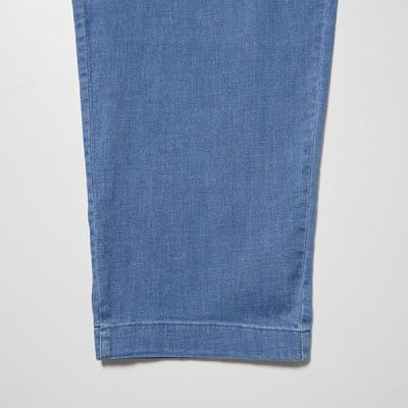 Pantalon Uniqlo Cotton Relaxed Ankle Hombre Azules | 429730_PE