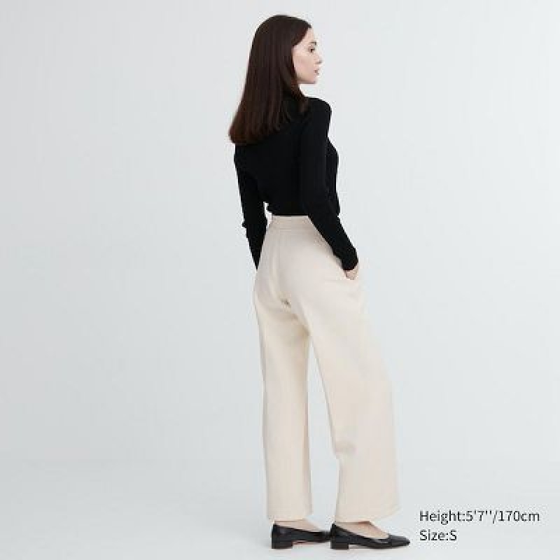 Pantalon Uniqlo Dry Sweat Track Mujer Blancas | 81437_PE