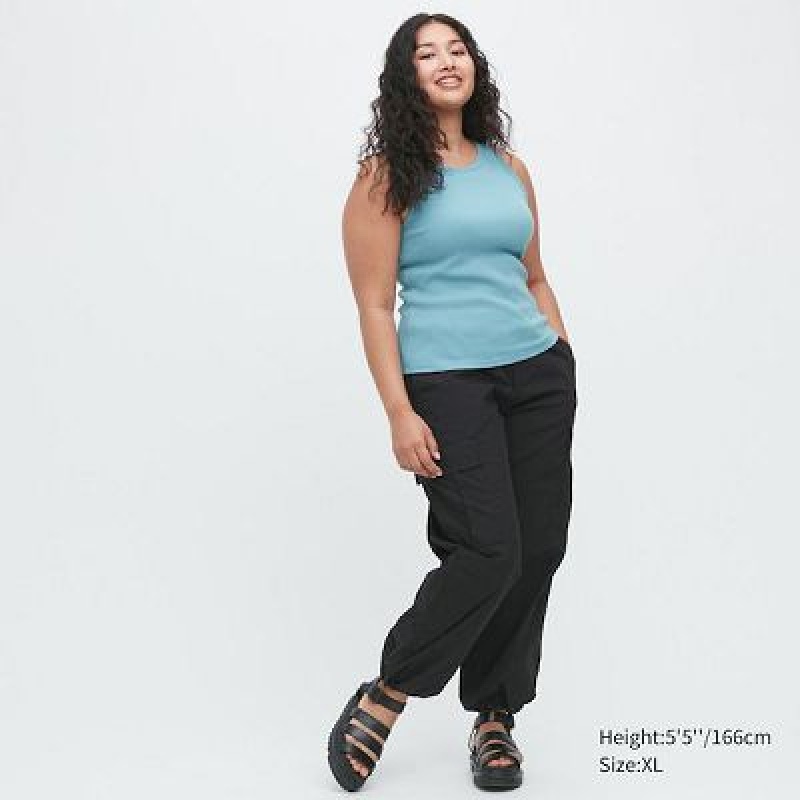 Pantalon Uniqlo Easy Cargo Mujer Negras | 817365_PE