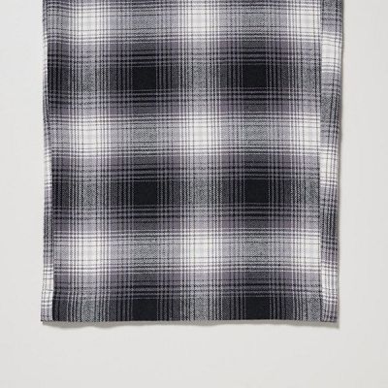 Pantalon Uniqlo Flannel Checked Mujer Gris | 781493_PE