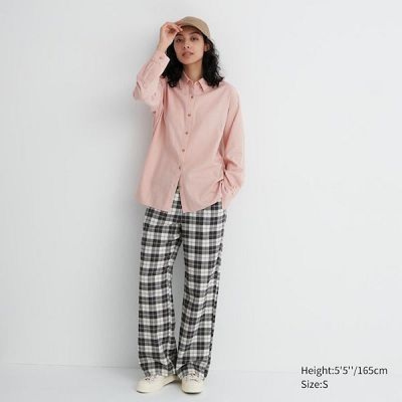 Pantalon Uniqlo Flannel Mujer Blancas | 734521_PE