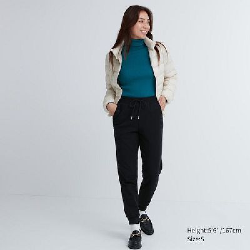 Pantalon Uniqlo HEATTECH Pile Lined Sweat Mujer Negras | 408159_PE