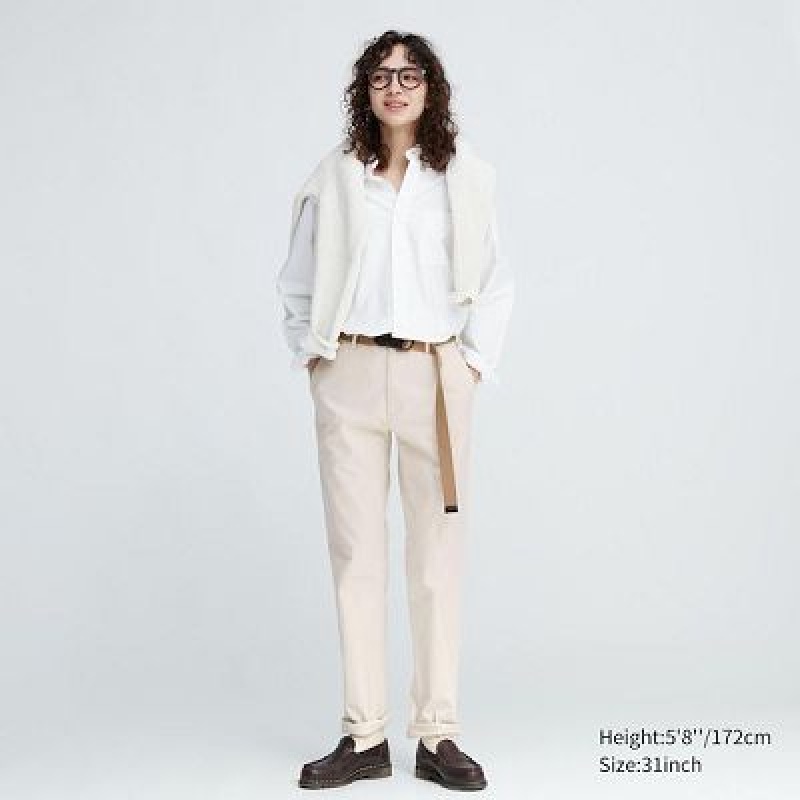 Pantalon Uniqlo Slim-Fit Chino Hombre Beige | 421709_PE