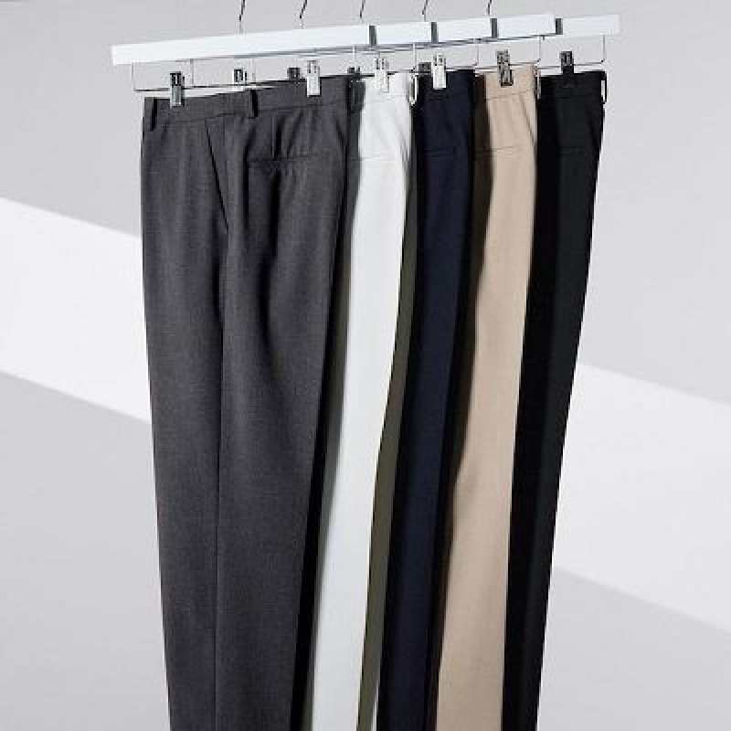 Pantalon Uniqlo Smart Ankle (2-Way Stretch) Mujer Blancas | 485629_PE